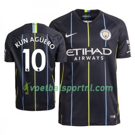 Manchester City Aguero 10 Uit Shirt 2018-19